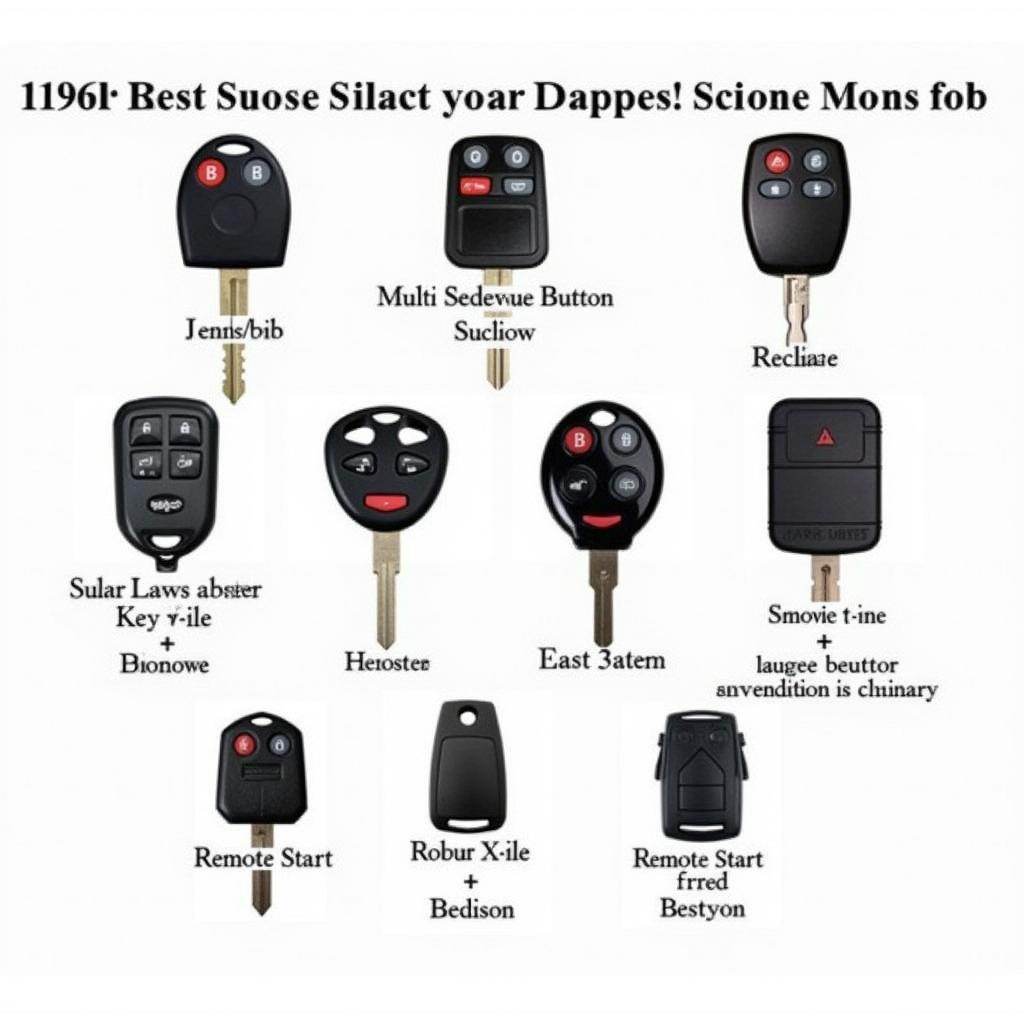 Different 1996 Chevrolet Suburban Key Fobs