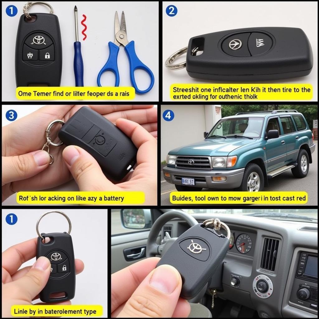 Replacing the Battery in a 1996 Toyota Land Cruiser Key Fob