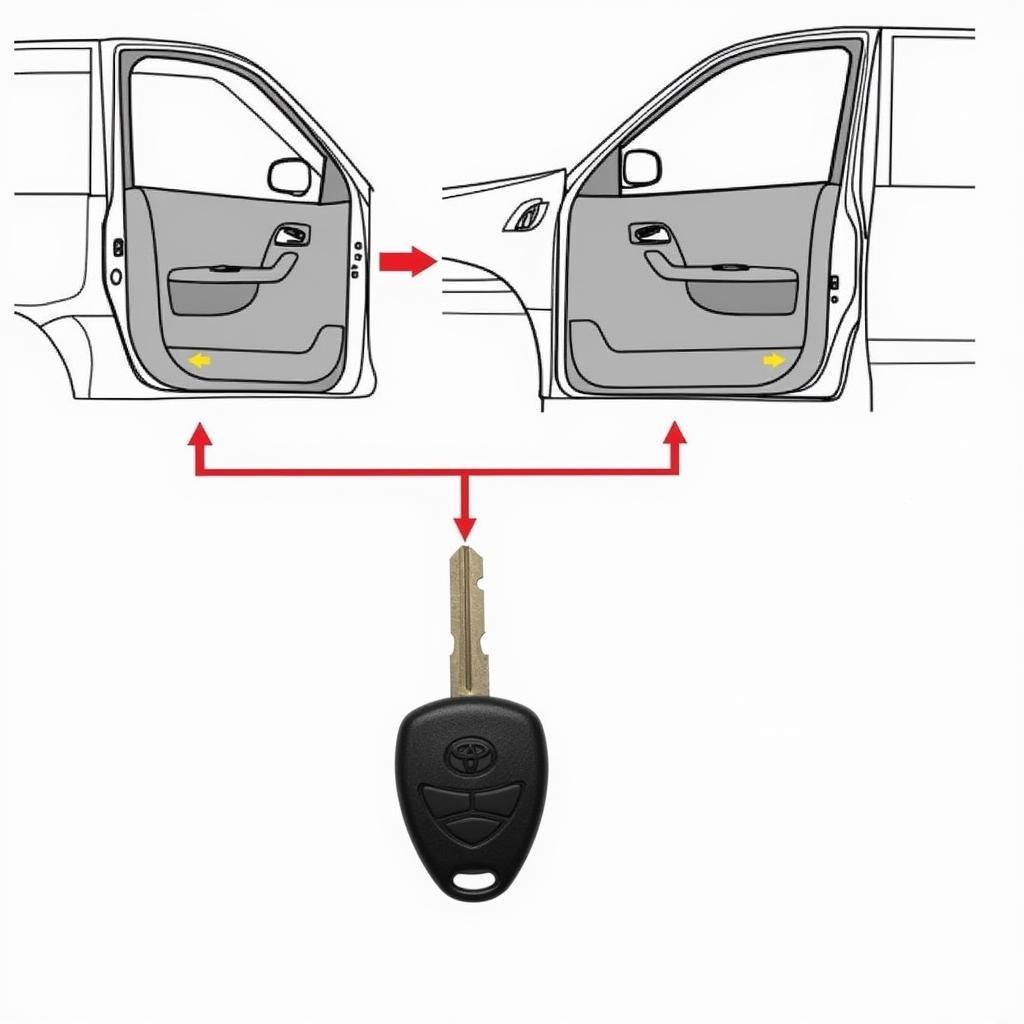 1997 Toyota Corolla Key Fob Programming using the Door Lock Method