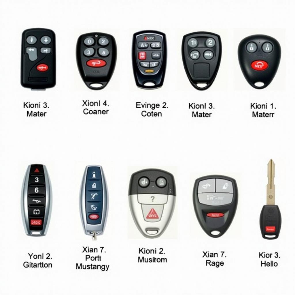 Different 1998 Ford Mustang Key Fob Types