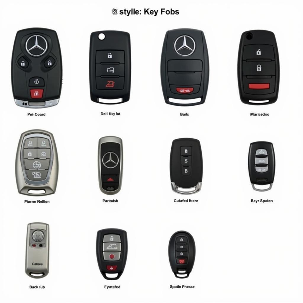 Different Types of 1999 Mercedes Key Fobs