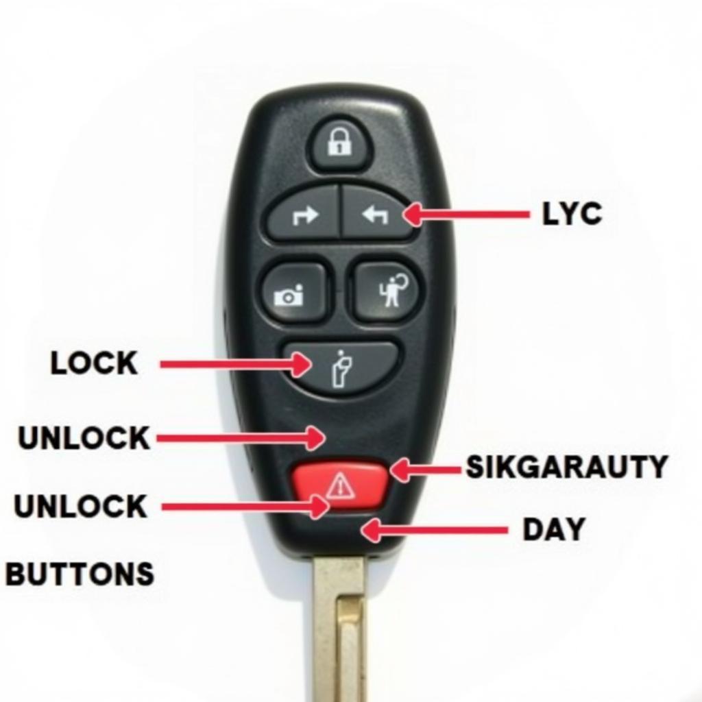 1999 Nissan Maxima Key Fob Functions: Lock, Unlock, Panic Button