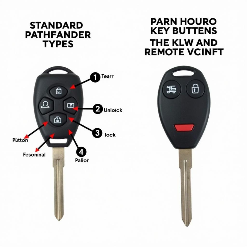 1999 Nissan Pathfinder Key Fob Types: Basic and Remote Start