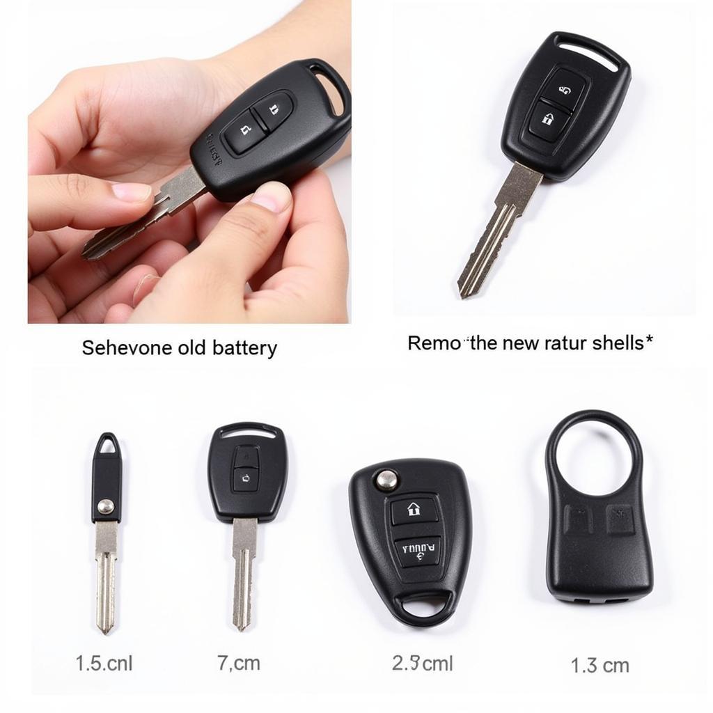 Replacing the 1999 Toyota Land Cruiser key fob battery and shell.