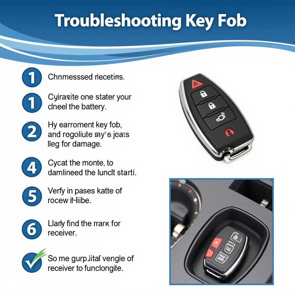 Troubleshooting common problems with a 1999 Toyota Land Cruiser key fob.