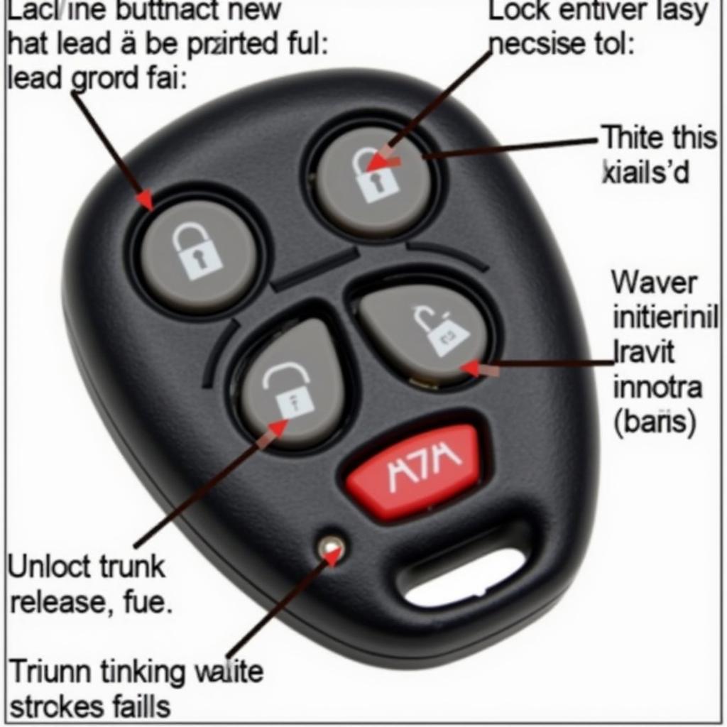 2000 Acura TL Key Fob Functions