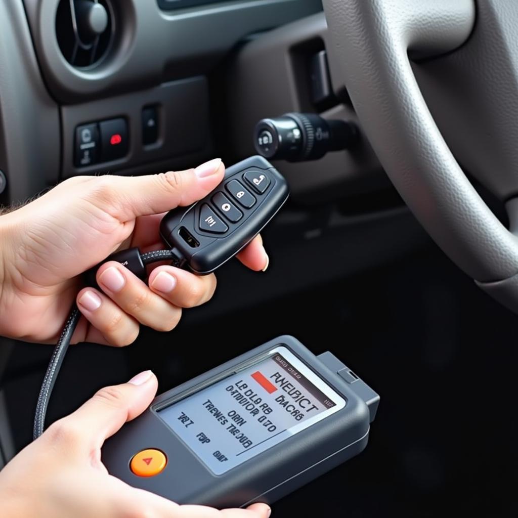 Programming a 2000 Chevy Blazer key fob with a diagnostic tool