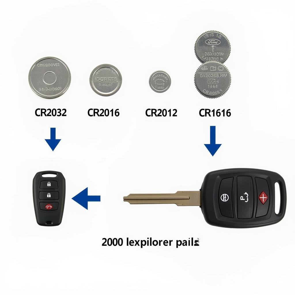 Identifying 2000 Ford Explorer key fob batteries