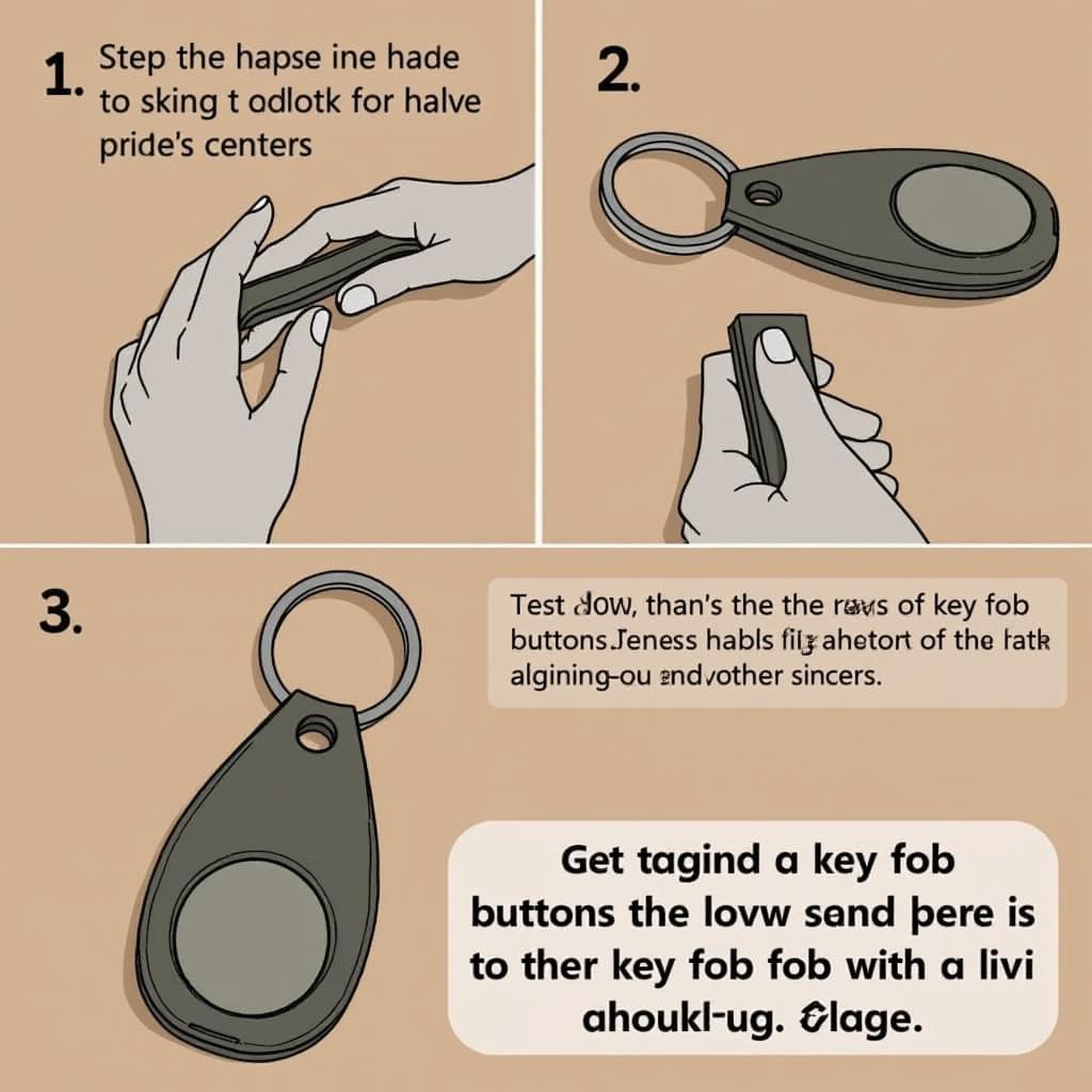 Closing and testing the 2000 Ford Focus key fob after battery replacement