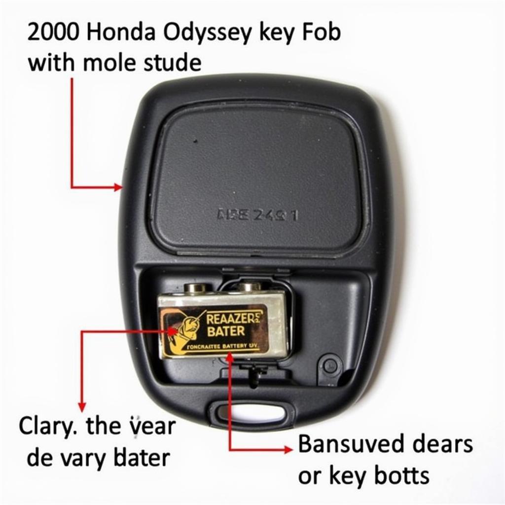 Replacing the Key Fob Battery in a 2000 Honda Odyssey