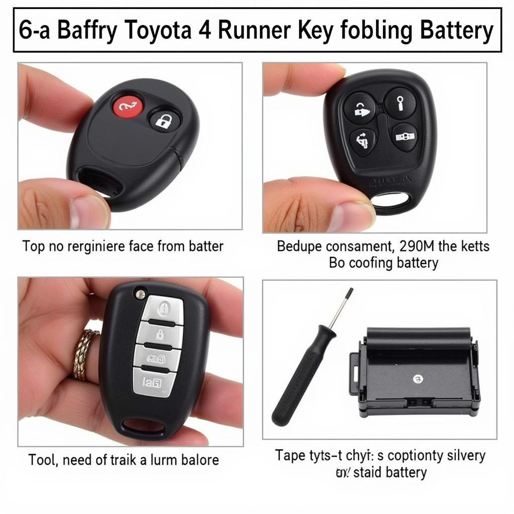 2000 Toyota 4Runner Key Fob Battery Replacement Guide