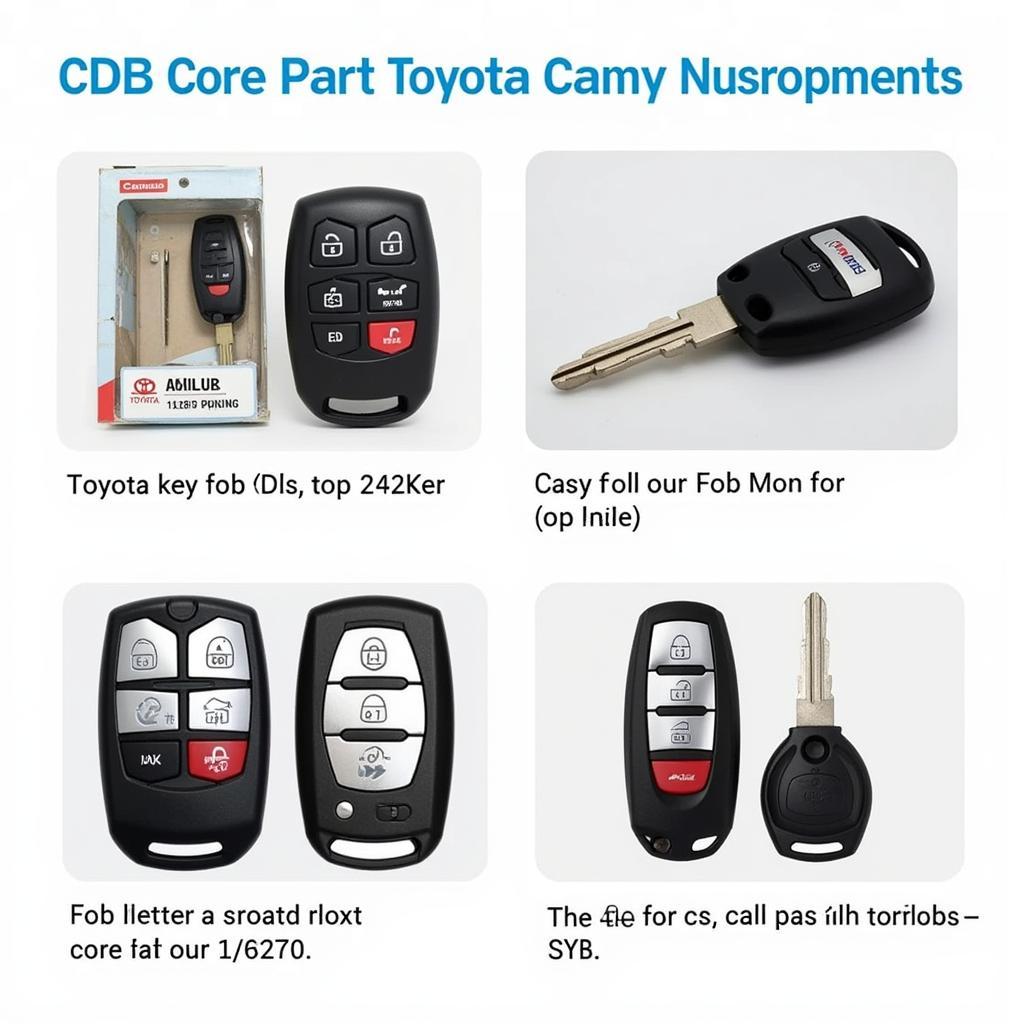 2000 Toyota Camry Key Fob Replacements: Options from Dealerships, Online Retailers, and Auto Parts Stores