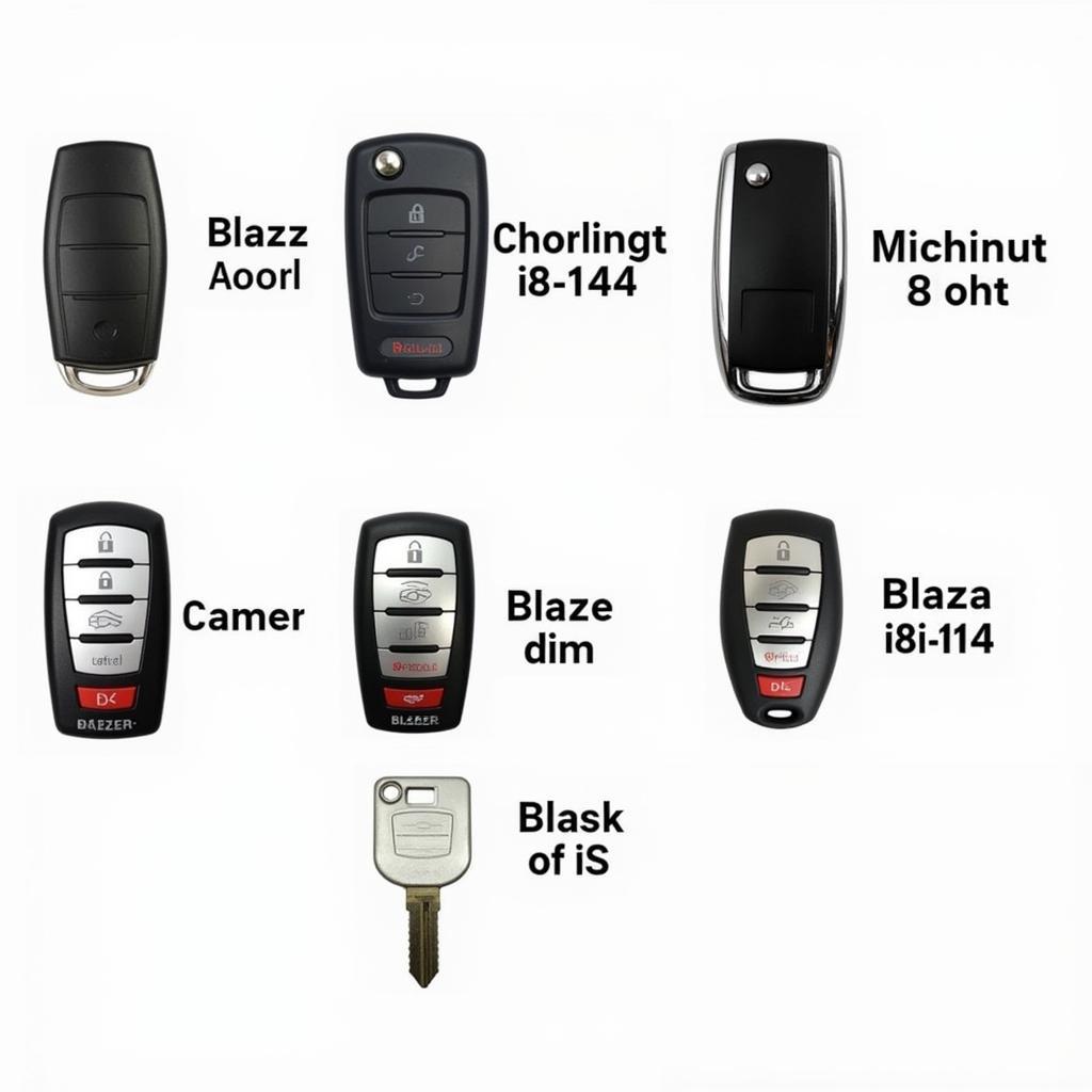 Different Types of 2001 Chevy Blazer Key Fobs