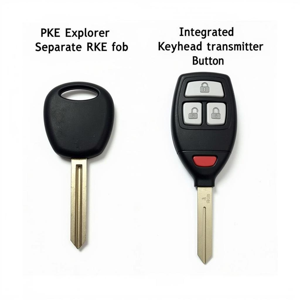 2001 Ford Explorer Key Fob Types: RKE and Integrated Keyhead Transmitter