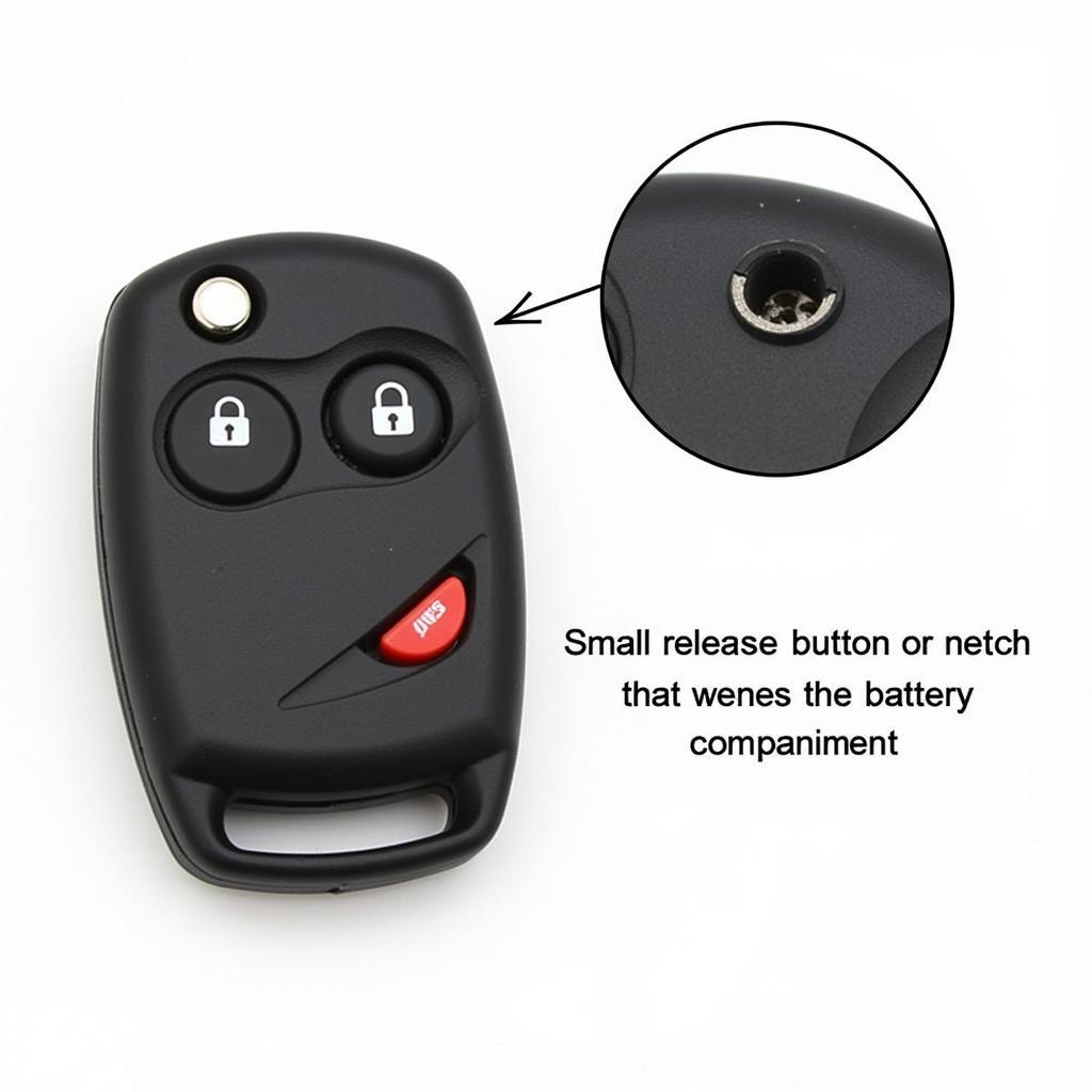 Locating the battery compartment on a 2001 Ford Taurus key fob