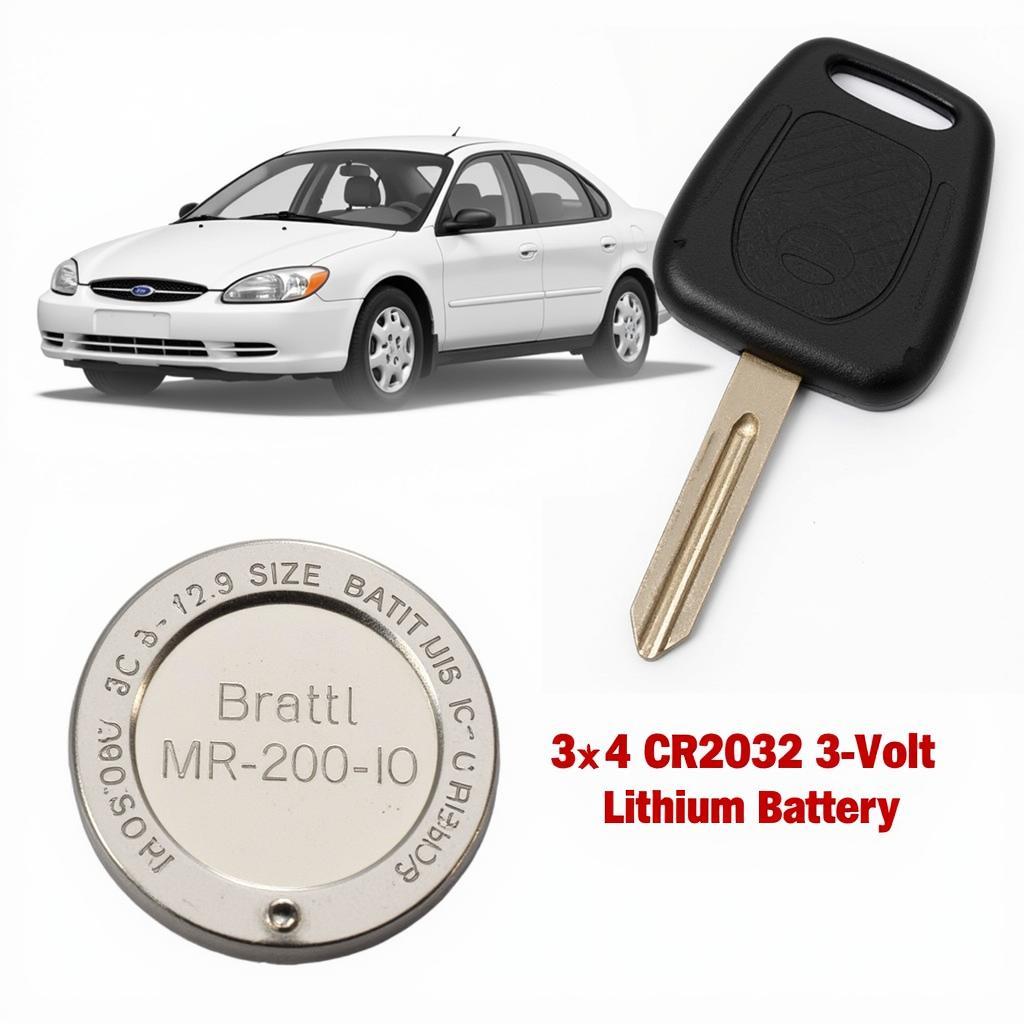 The correct CR2032 battery for a 2001 Ford Taurus key fob