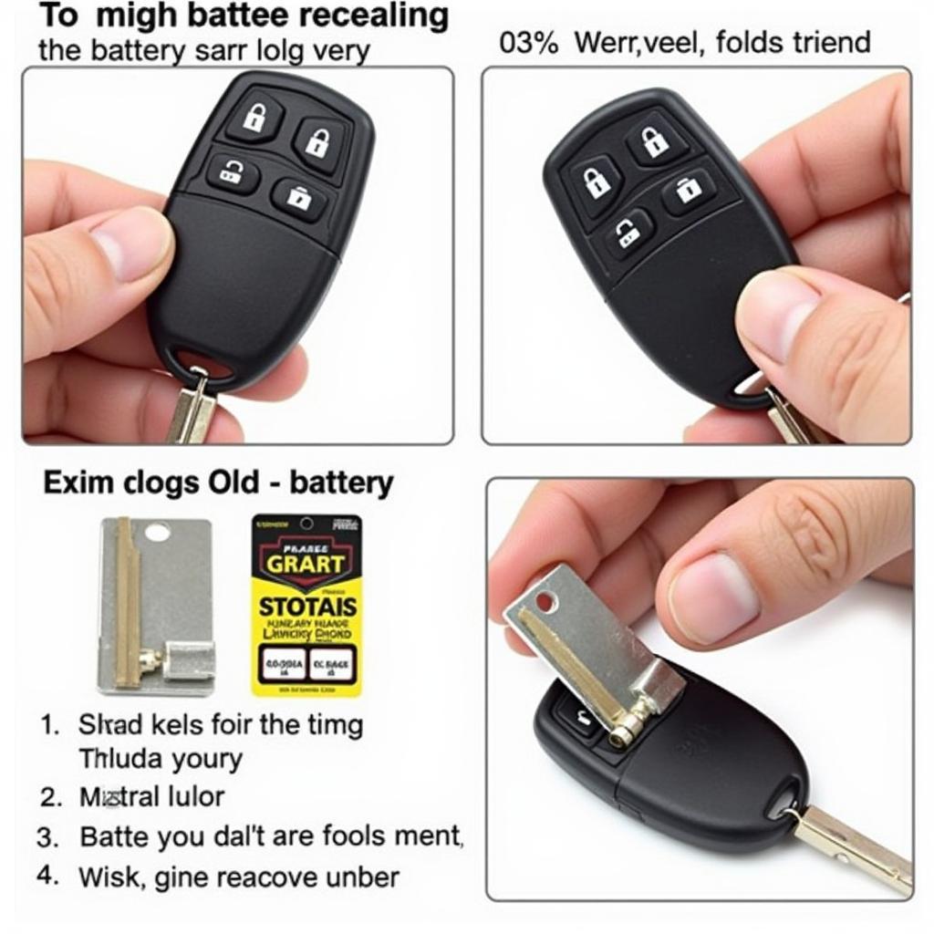 Replacing the battery in a 2001 Grand Caravan key fob