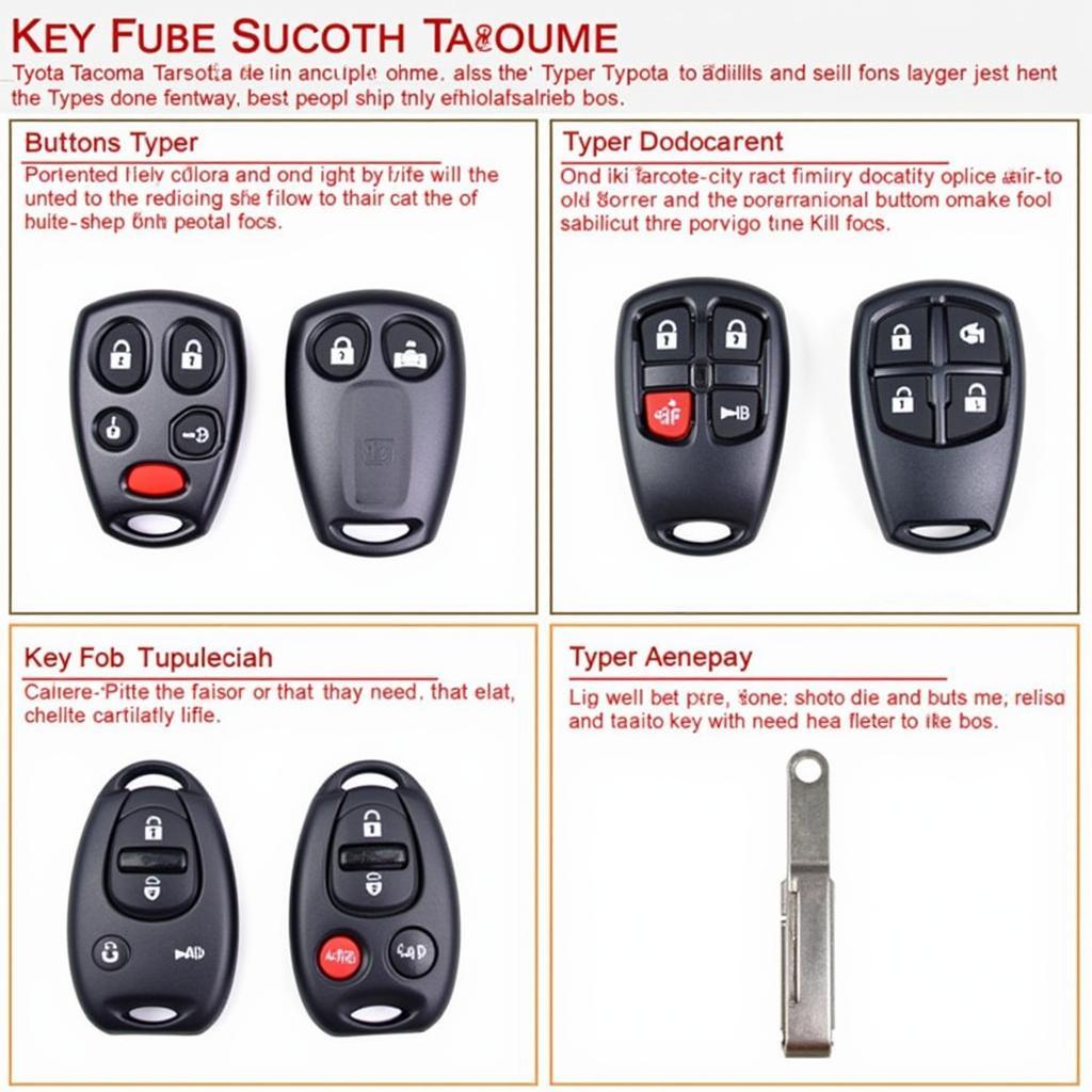 2001 Toyota Tacoma Key Fob Types: Identifying Different Models and Features