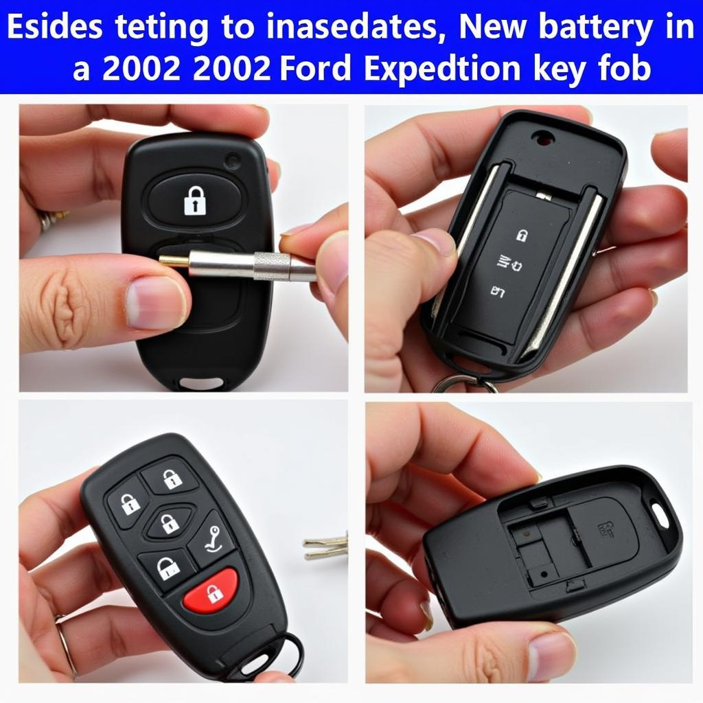 Replacing the battery in a 2002 Ford Expedition key fob