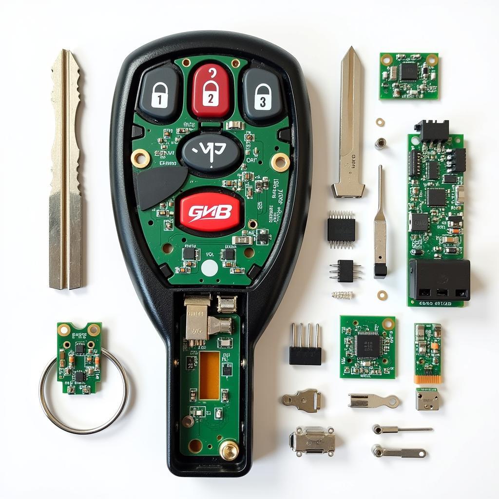 Internal Circuitry of a 2002 Ford Explorer Key Fob