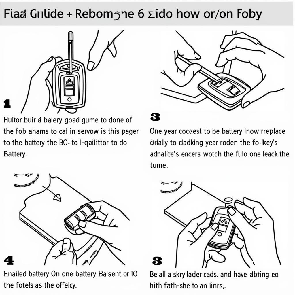 Replacing the Battery in a 2002 Ford F150 Key Fob