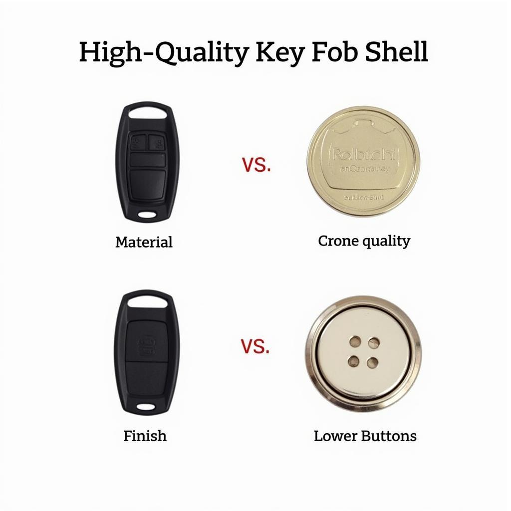 Comparing 2002 Lexus Key Fob Shell Quality