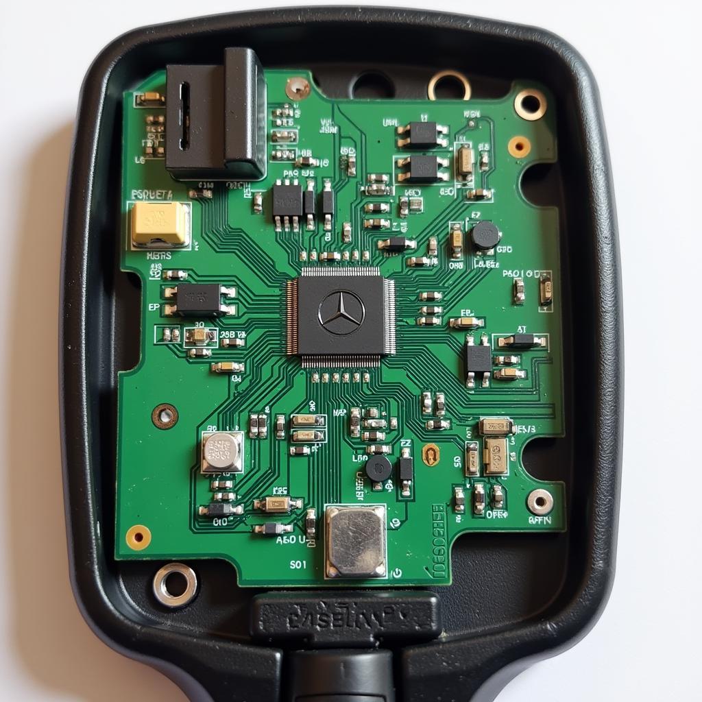 Internal Components of a 2002 S-Class Key Fob