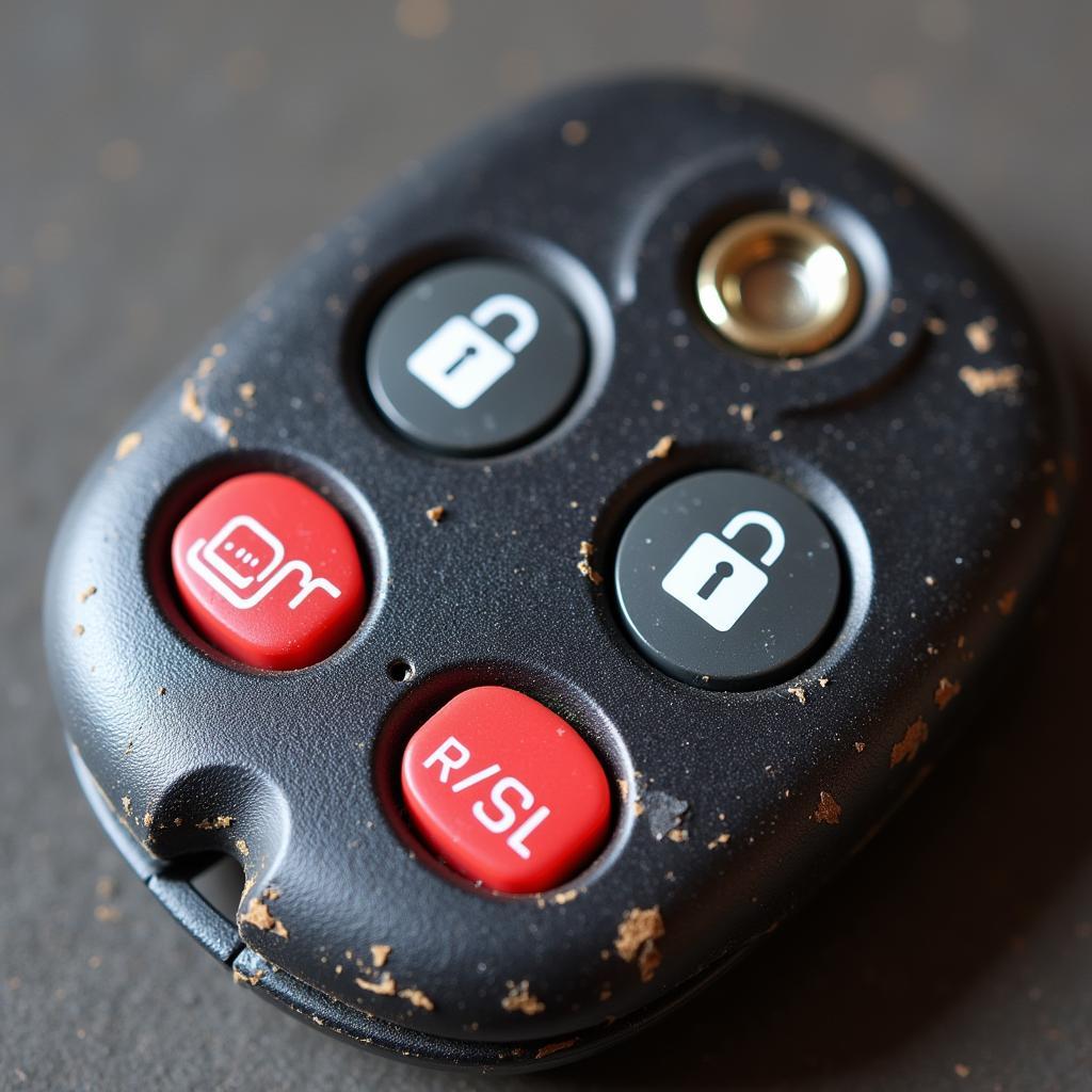 2002 Toyota RAV4 Key Fob Close-up