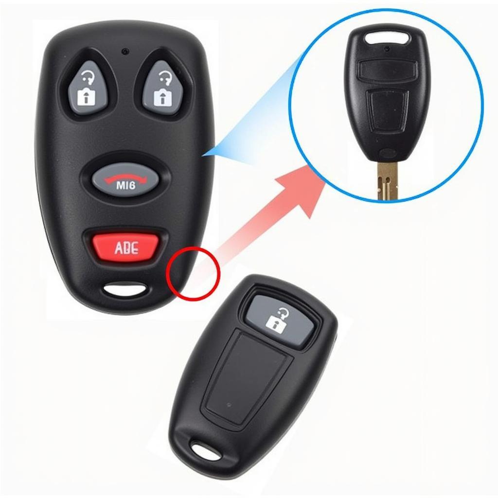 Accessing the Manual Key on a 2003 Honda Civic Key Fob