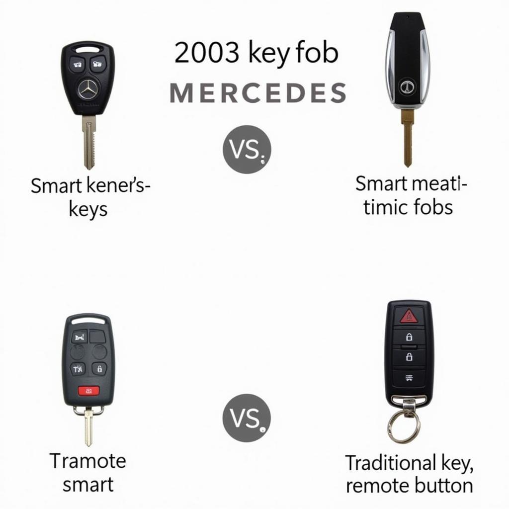 Different 2003 Mercedes Key Fob Types