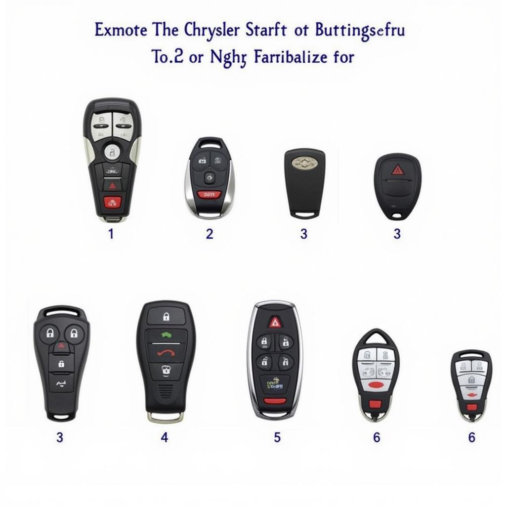 2003 Chrysler Sebring Key Fob Types and Variations