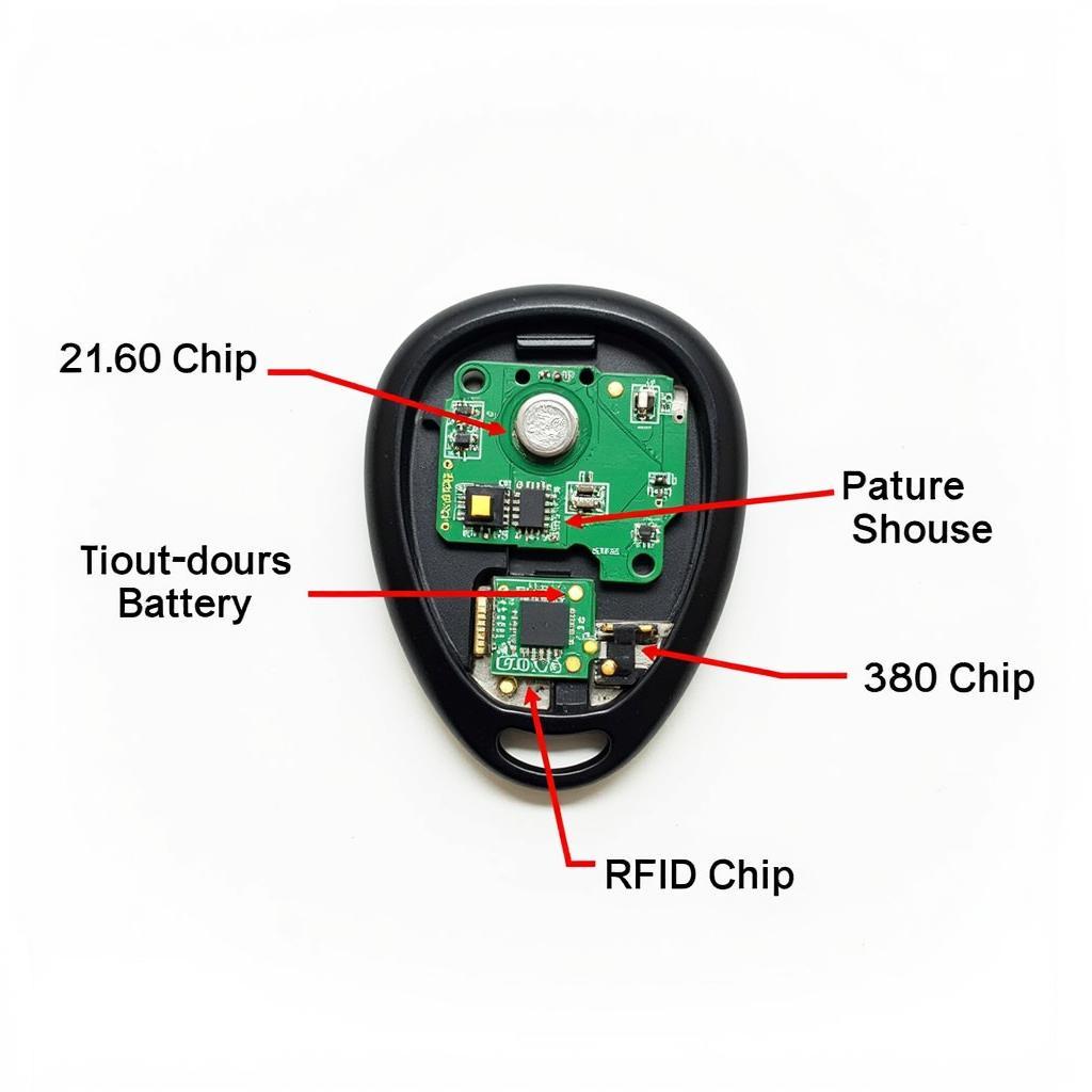 Internal Components of a 2003 Toyota Avalon Key Fob