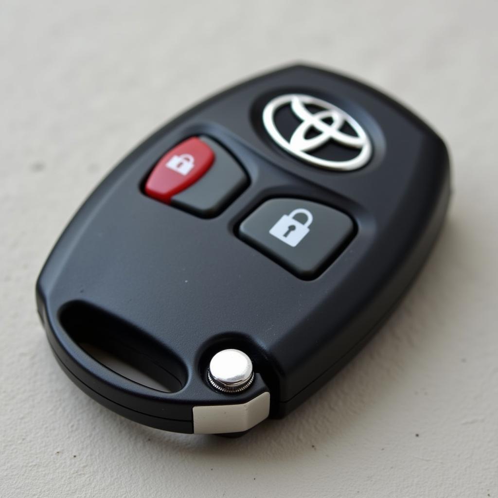 2003 Toyota Sequoia Original Key Fob: A close-up view of the key fob, highlighting its buttons and design.