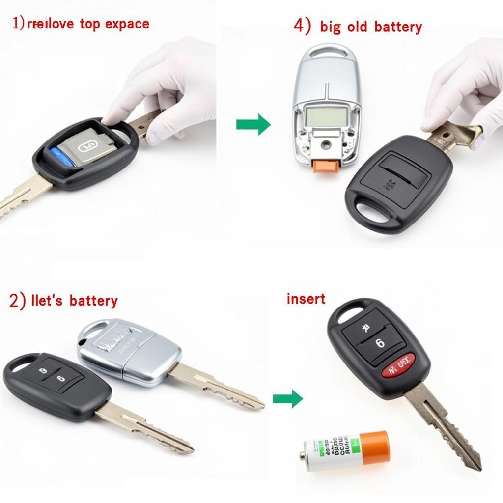 Replacing the battery in a 2004 Chevy Malibu key fob