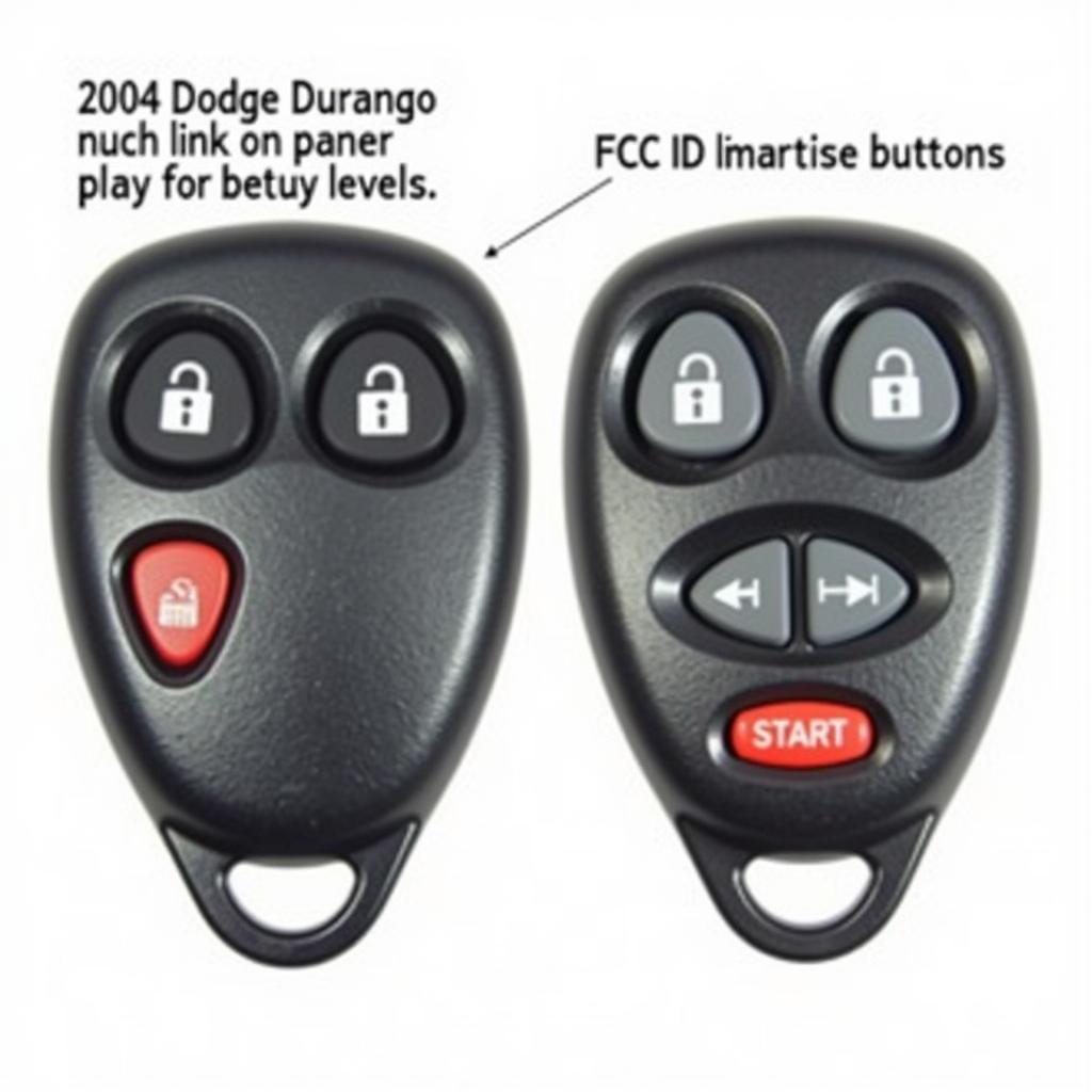 2004 Dodge Durango Key Fob Types and Variations