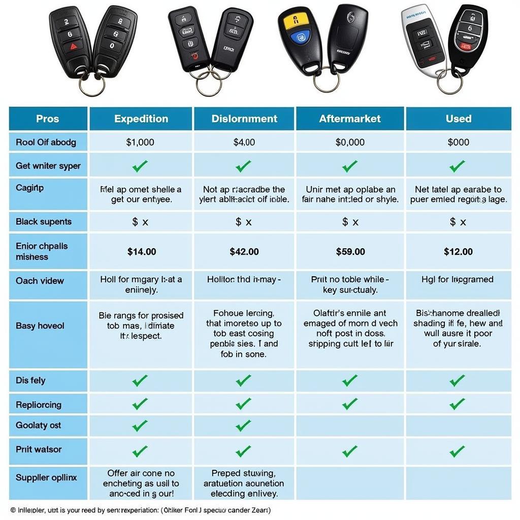 2004 Ford Expedition Key Fob Replacement Options