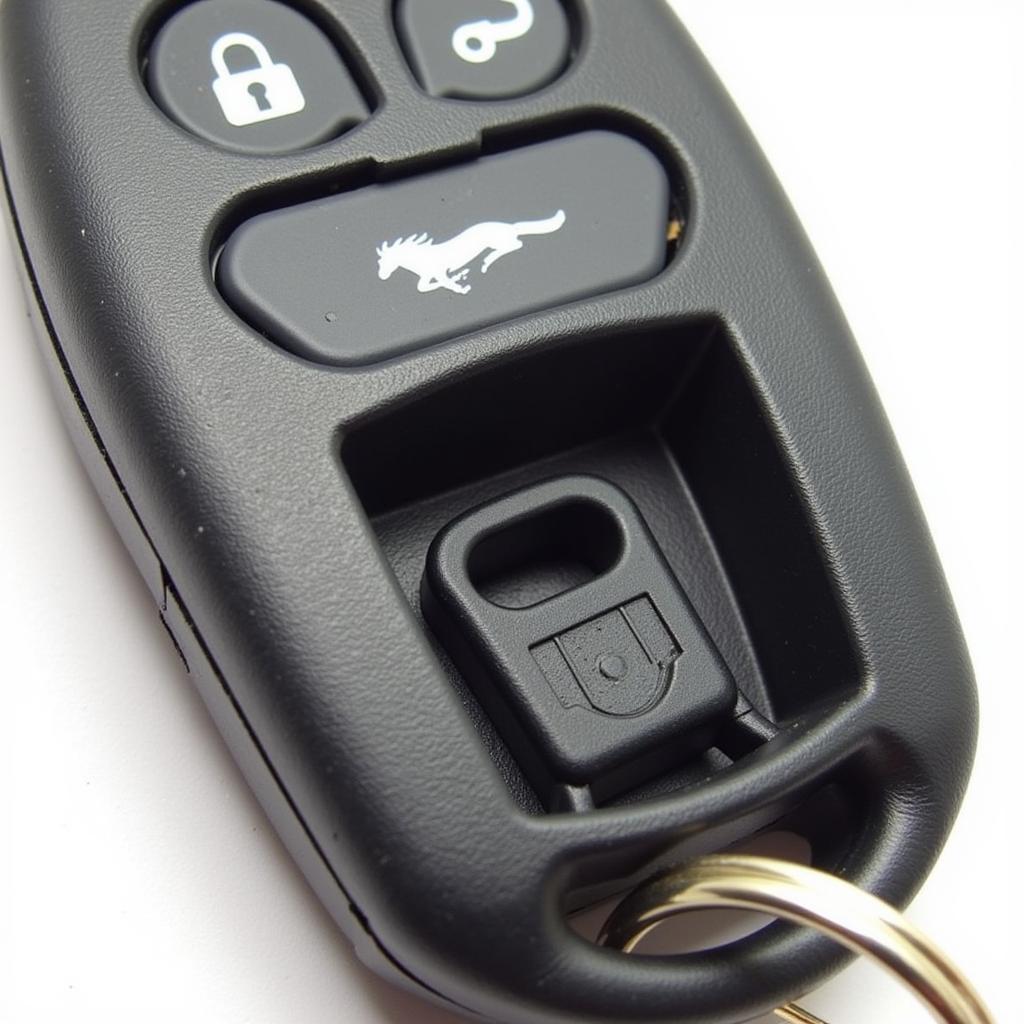 Hidden Key Location in a 2004 Ford Mustang Key Fob