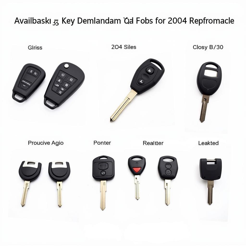 Replacement Key Fobs for a 2004 Pontiac Vibe