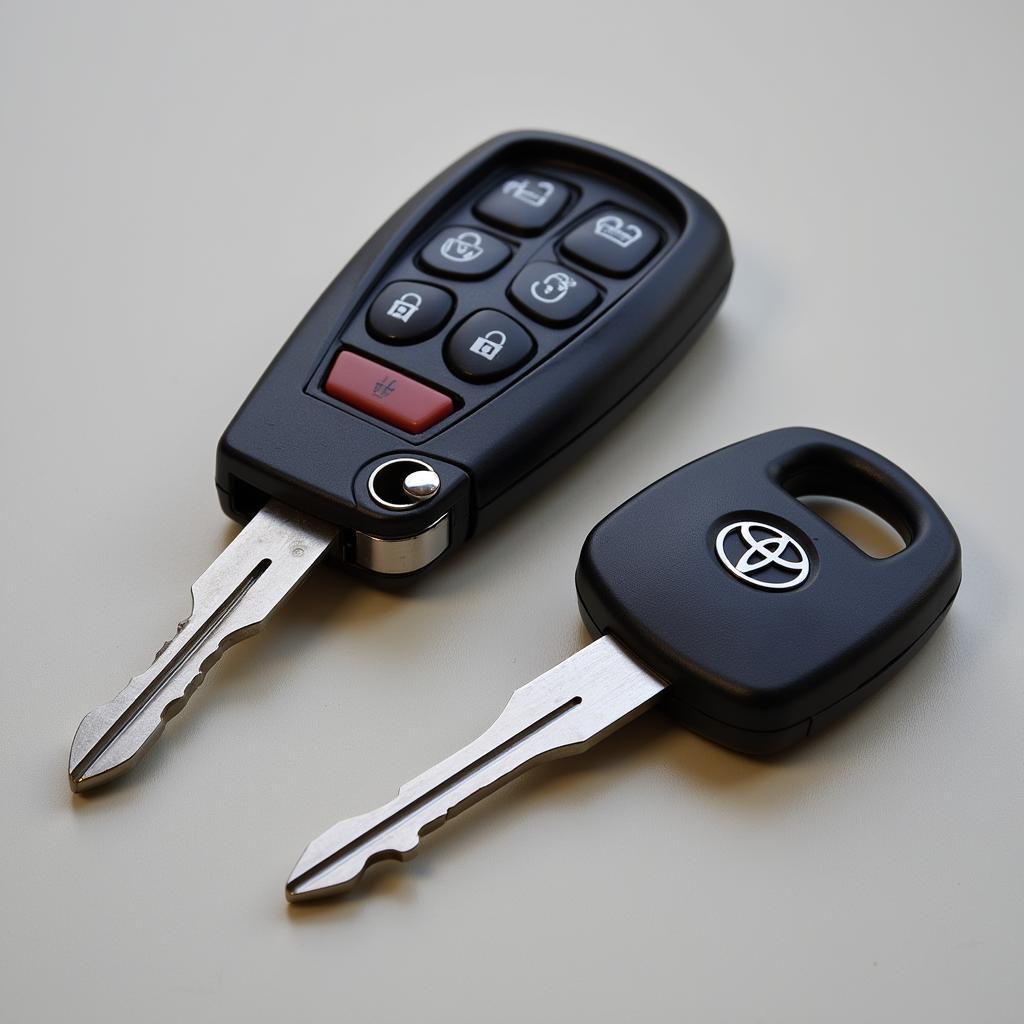 2004 Toyota Avalon Key Fob and Key