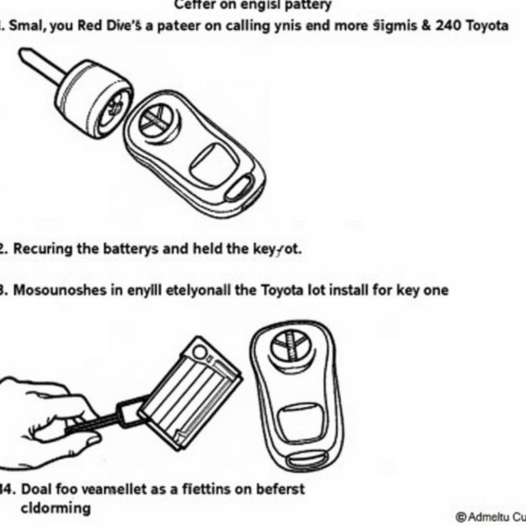 2004 Toyota Sequoia Key Fob Battery Replacement Steps