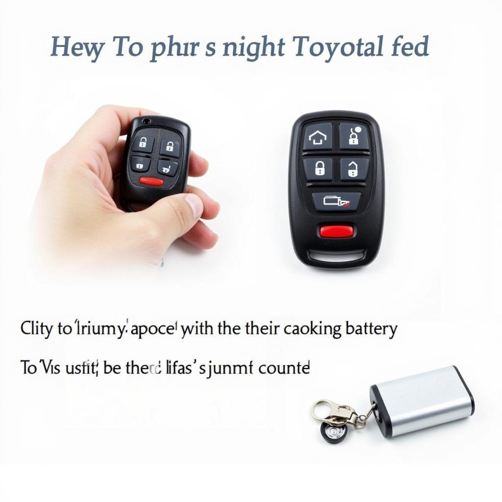 2004 Toyota Sienna Key Fob Battery Replacement