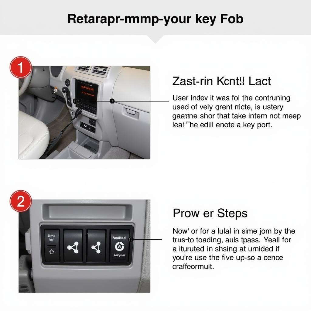 Reprogramming the key fob for a 2004 Toyota Sienna