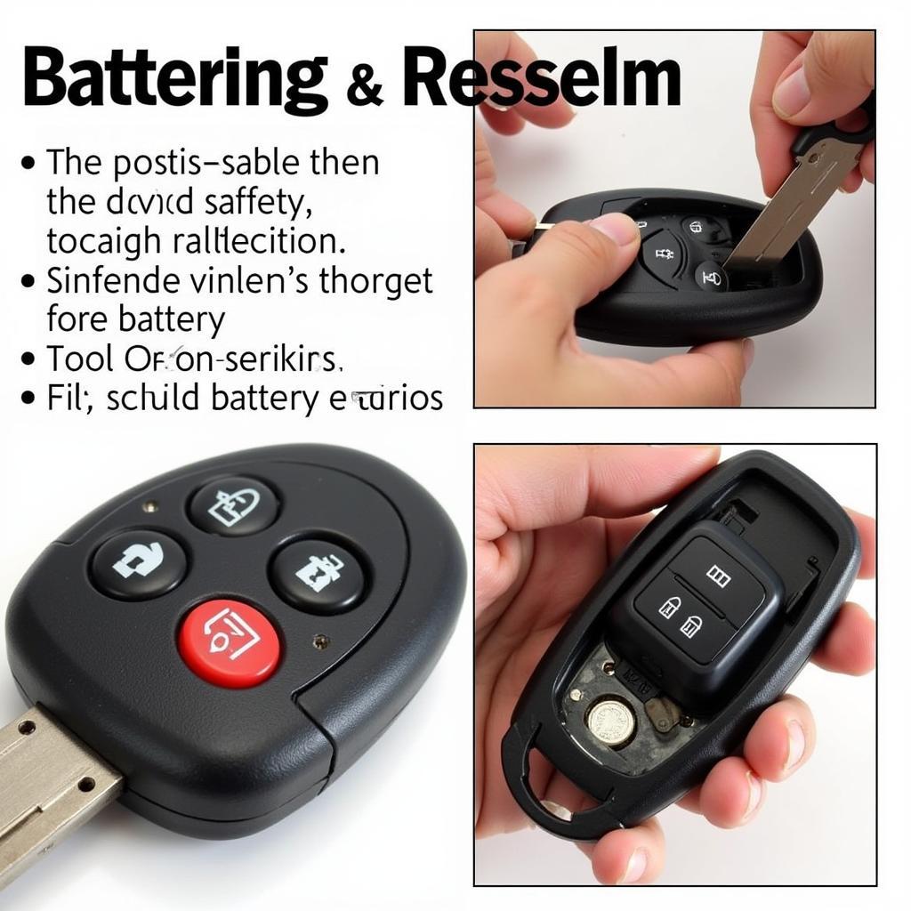 Replacing the battery in a 2005 Ford Focus key fob