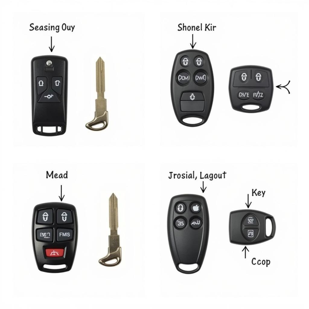 2005 Ford Focus ZX4 Key Fob Variations