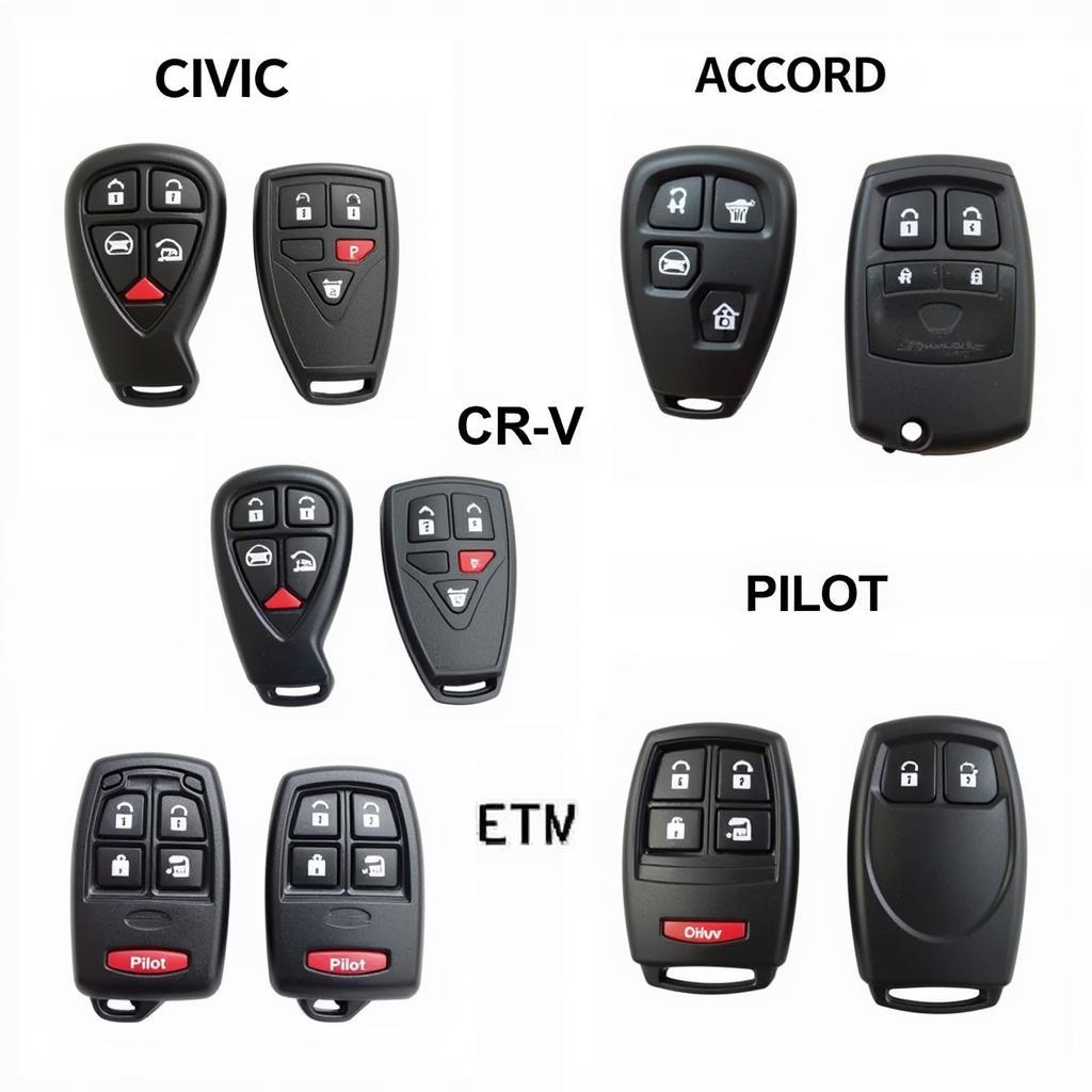 Different 2005 Honda Key Fob Types