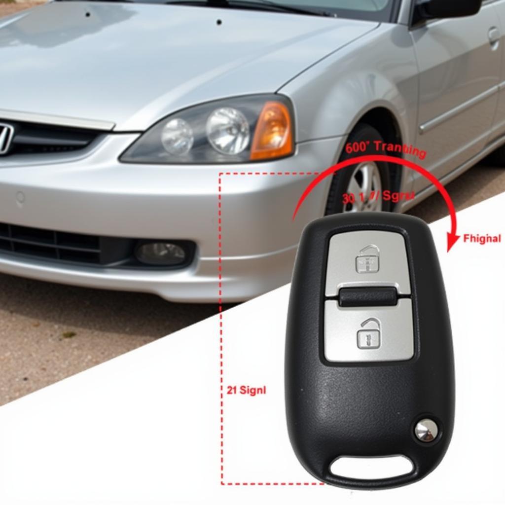 2005 Honda Key Fob Showing Weak Signal Range