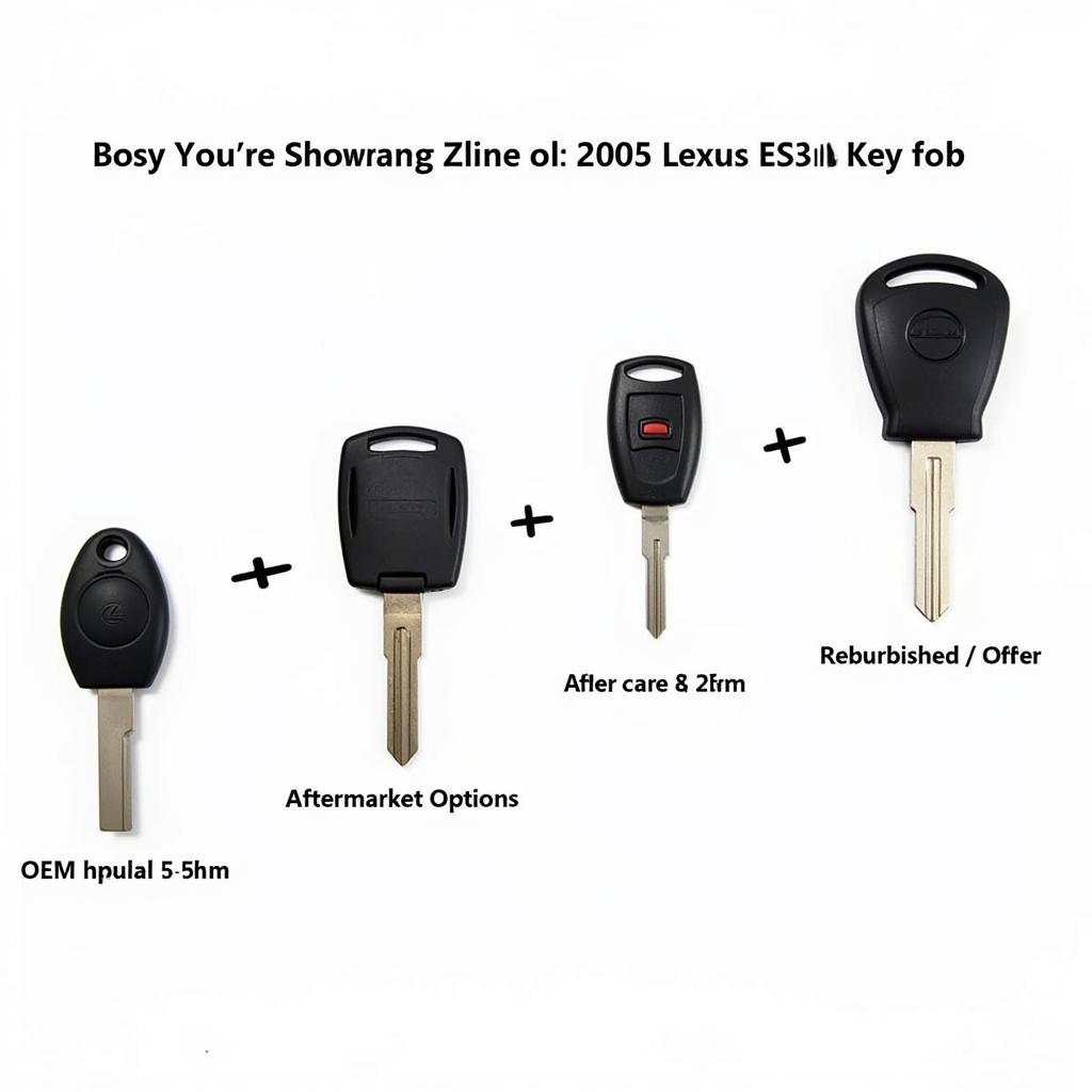 Different Types of 2005 Lexus ES330 Key Fobs