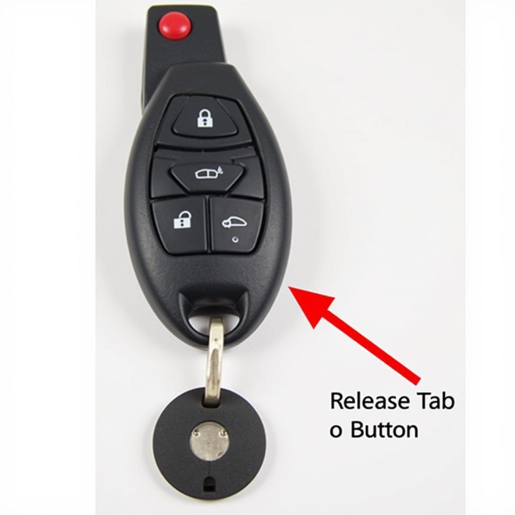 Locating the 2005 Mazda MPV Key Fob Battery Compartment