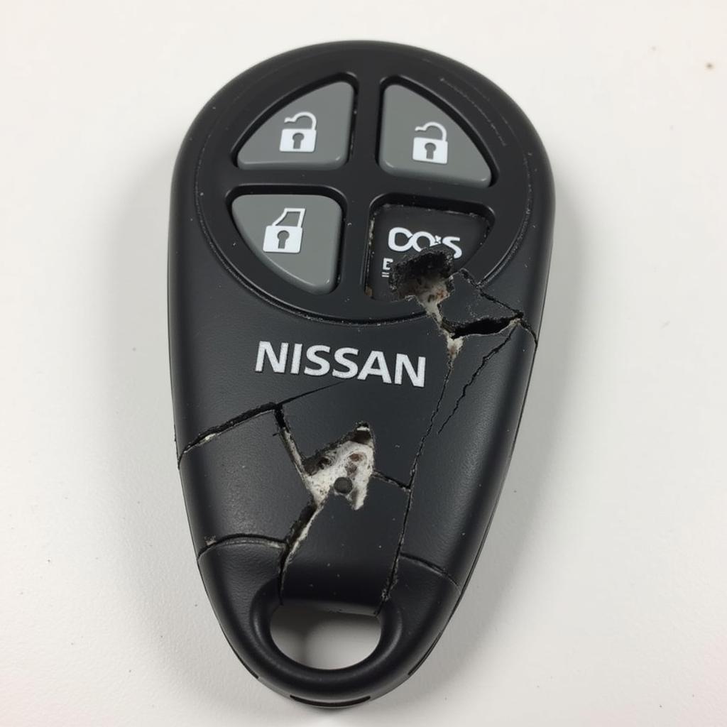 Damaged 2005 Nissan Altima Key Fob Case