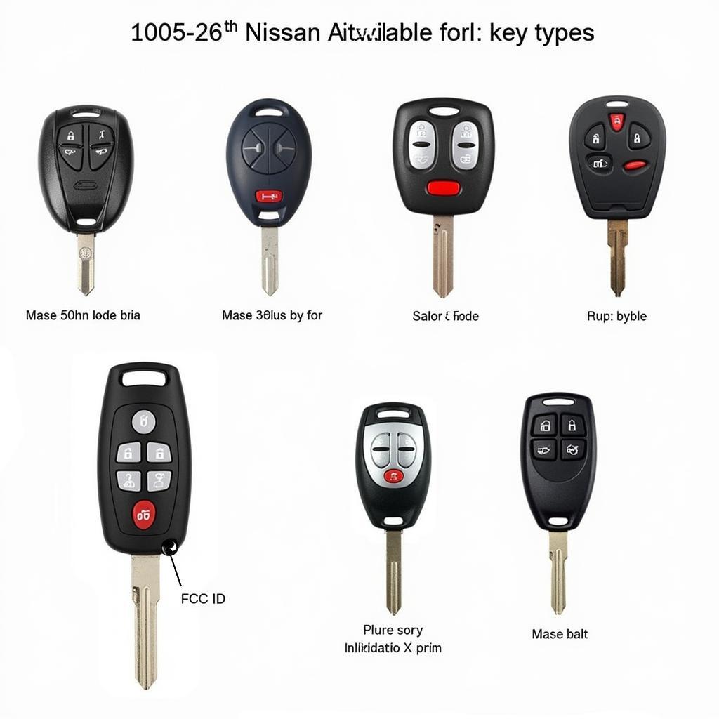 2005 Nissan Maxima Key Fob Types